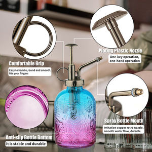 Regadera Vintage <span class=keywords><strong>de</strong></span> Acero <span class=keywords><strong>de</strong></span> 1000 ml <span class=keywords><strong>para</strong></span> Interiores y Exteriores, Botella <span class=keywords><strong>de</strong></span> Spray <span class=keywords><strong>de</strong></span> 360 ml, Duradera <span class=keywords><strong>para</strong></span> <span class=keywords><strong>Plantas</strong></span> <span class=keywords><strong>de</strong></span> Interior, Suculentas y Cactus - Product Image 2