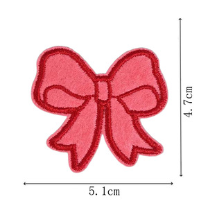 Toppe con Fiocco Glitterato, Applicazioni Ricamate, Distintivi Termoadesivi/Cucibili, Toppe Personalizzate con <span class=keywords><strong>Nastro</strong></span> Colorato per Vestiti, Borse, Cappelli, Artigianato Fai-da-te - Product Image 4