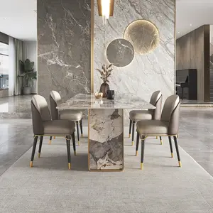 Luxury Granite Dining Table Patagonia Table Marble Dining Table Set For Living Room