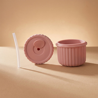 Boîte de conservation alimentaire en silicone de qualité alimentaire, ronde, souple et sûre, 150 ml, ensemble de boîtes à collation pour bébé en silicone pour enfant