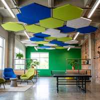 Panneau acoustique hexagonal en feutre, tuile insonorisante, décoration silencieuse pour bureau et salle de réunion