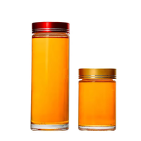 Vente en gros de pots à miel en verre de luxe modernes avec couvercles à vis, contenants alimentaires multi-capacités pour le rangement en cuisine, préservant la fraîcheur