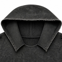 Sweat à capuche personnalisé délavé à l'acide, en molleton épais 450 GSM, col brut, effet vieilli, coupe courte, épaules tombantes, style streetwear