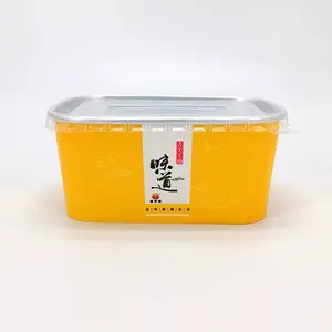 ODM mangkuk kertas Foil aluminium sekali pakai kualitas tinggi mangkuk kertas foil aluminium untuk sup dan nasi dapat didaur ulang