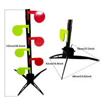 Kit de cibles d'entraînement AR500 personnalisables en couleur, avec pagaies en acier de 3/8 po d'épaisseur et cibles BULLSEYE en acier de 6 po de diamètre pour le tir sportif