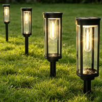 Lampes solaires LED étanches IP67 pour l'extérieur, style lanterne, pour allées, chemins, jardins, pelouses, patios, décoration