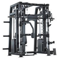 Station de musculation multifonctionnelle réglable, rack à squats, équipement de fitness, machine Smith