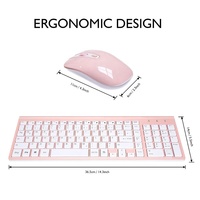 Mini clavier sans fil, rose, pour pc, Windows, Mac, tablettes Android, iOS, Smartph, bon marché, vente en gros