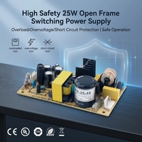 Alimentation à châssis ouvert haute efficacité PS-25-12 LEYU 25W 12V 2.1A, convertisseur AC-DC isolé pour contrôle industriel