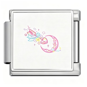 Venta al por mayor de dijes italianos de Cupido y ángel del amor de 9mm, ideales para la creación de pulseras DIY, regalo de joyería para el Día de San Valentín para mujeres - Product Image 3