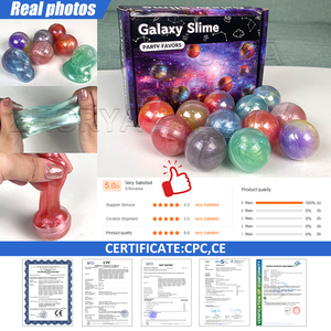 Zhorya Galaxy Slime Party Favors Iridescent Cosmic Slime Set Kids Stress Relief Sensory Toy Birthday Gift Balls - Product Image 5
