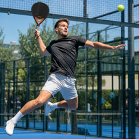 Raquette de padel en fibre de carbone 3K OEM personnalisée, surface texturée 3D, logo et motif personnalisés, pagaie de padel