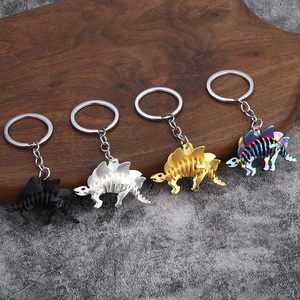 Porte-clés mousqueton dinosaure T-Rex aux couleurs vives, construction durable en alliage de zinc, pendentif de <span class=keywords><strong>sac</strong></span> polyvalent et tendance - Product Image 3