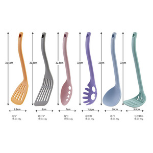 Juego de utensilios de cocina de nailon de 6 piezas con espátula, herramientas de cocina resistentes al calor de calidad alimentaria para uso doméstico - Product Image 1