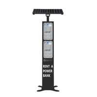 Station de recharge portable Litapower pour l'énergie solaire publique en extérieur, avec 12 emplacements, étanche