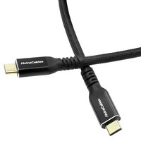 Cable USB4 de 1 pie, USB-C a USB-C, Transferencia de Datos de 40 Gbps, Carga Rápida PD de 240 W, Pantalla de 8K a 60 Hz, Thunderbolt 4/3, Cable de Nailon Trenzado para Computadora