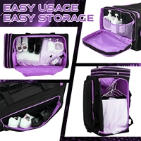 Sacs de danse roulants avec porte-vêtements Chariot à bagages étanche Roller Kids Ballet Competition Travel Duffle Dance Garment Bags