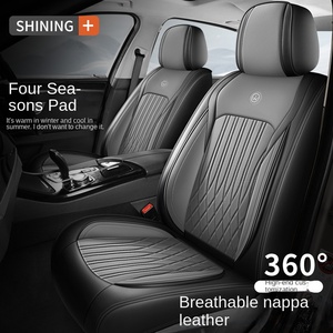 Ensemble complet de housses de siège de voiture universelles en cuir PVC avec coussin de siège de voiture pour les modèles Equinox et Silverado - Product Image 5