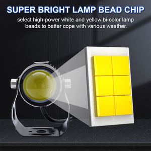 ไฟสปอร์ตไลท์เสริมสำหรับมอเตอร์ไซค์ ไฟเลเซอร์ LED เลนส์ไฟตัดหมอก ไฟสปอร์ตไลท์มอเตอร์ไซค์ สองสี กันน้ำ 12v - Product Image 6