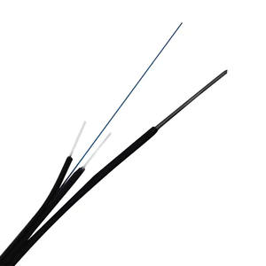 Câble de branchement FTTH à <span class=keywords><strong>fibre</strong></span> optique 1-12 fibres avec éléments de renforcement en acier et FRP, <span class=keywords><strong>gaine</strong></span> LSZH noire, garantie 15 ans, OEM disponible - Product Image 4