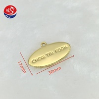 Etiqueta de Metal Chapada en Oro con Logotipo Grabado Personalizado de Lujo, Etiqueta de Nombre Colgante Duradera y Ecológica para Bolsos