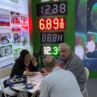 Panneau LED personnalisé pour station-service, affichage LED des prix, panneaux d'affichage des prix pour stations-service, horloge LED, affichage de l'heure, de la date et de la température