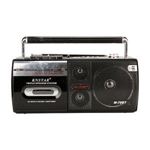 Radio portátil con grabadora de cinta y ranura para tarjetas de gran volumen para personas mayores, reproductor de cinta multifuncional con puntero FM y BT - Product Image 6