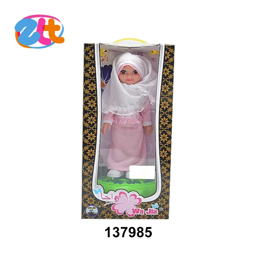 Yeni öğe müslüman bebek pembe elbise yüksek kaliteli bebek toptan bebek