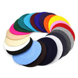 Chaud japonais mode béret coréen automne hiver Vintage britannique peintre chapeau laine béret dame tricoté chapeau - Product Image 2