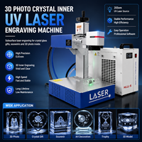 Machine de gravure laser UV 3D sous le cristal pour cadeaux et souvenirs personnalisés