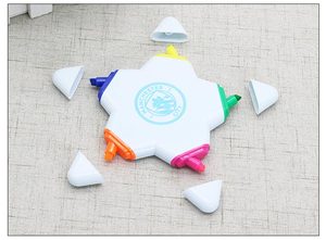 Tùy Chỉnh Mini Sao Hình Đa-Đầu <span class=keywords><strong>Highlighter</strong></span> Bút Với Bàn Chải Phẳng Tip Cho Trẻ em' Sáng Tạo Quảng Cáo Khuyến Mãi - Product Image 6