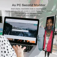 Mini écran large pour ordinateur portable 1920x480 pour IPS 8,8 pouces, écran tactile étirable, écran secondaire, écran d'affichage PC blanc 0ms