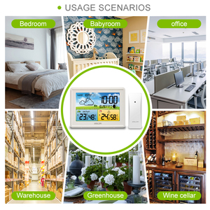 Stazione Meteo Digitale BALDR con Sensore di Temperatura e Umidità Sveglia Previsioni del Tempo Meteorologica per Interni ed Esterni - Product Image 4