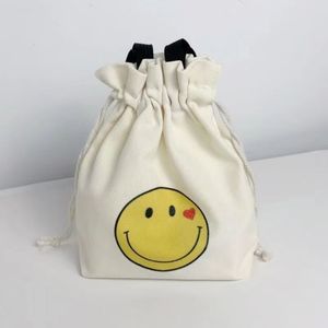 Wholesale Original Fashion Drawstring Bucket Handbag Custom Printed Cotton Canvas <b>Tote</b> <b>Bag</b> Cartoon Folding for <b>Lunch</b> Box Storage - Product Image 4