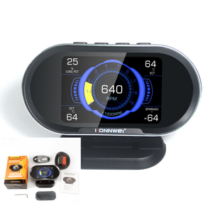 Universal Car HUD Head Up Display Digitaler Tachometer mit Speedup-<span class=keywords><strong>Test</strong></span> Brems <span class=keywords><strong>test</strong></span> Über drehzahl alarm TFT LCD-Display für alle Autos - Product Image 1