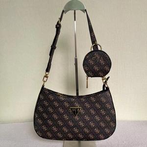 Borsa europea americana semplice stampata da donna Hobo borsa per suocera con cerniera a mezzaluna borsa a tracolla - Product Image 2