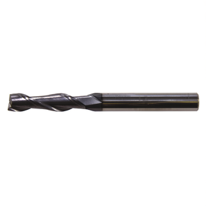 Fraise à queue en carbure monobloc Ttake Standard Ta1401, revêtement Nano TiAlN, hélice 30 degrés, série longue, 2 dents, pour usinage de métaux - Product Image 2