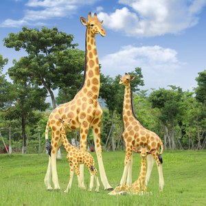 Vilead — figurines d'animaux en résine, statue en fibre de verre, <span class=keywords><strong>girafe</strong></span>, éléphant, pour décoration de <span class=keywords><strong>bar</strong></span>, magasin, prix d'usine - Product Image 6