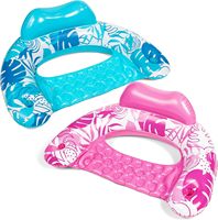 Chaise gonflable en PVC avec porte-gobelet, lit flottant gonflable en PVC, hamac aquatique, chaise longue portable pour piscine et plage, pour adulte