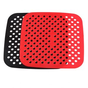 Tapis de cuisson en silicone réutilisables antiadhésifs personnalisés pour friteuse à air, ronds et carrés, pour la cuisson - Product Image 2