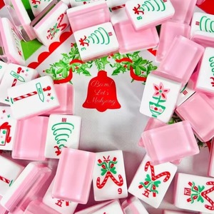 Mahjong americano, edición navideña transfronteriza, con mahjong al estilo americano y diseños festivos de dibujos animados - Product Image 1