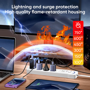 Mitsushi điện mở rộng cửa hàng sạc điện dải 3 ổ cắm 3 Cổng <span class=keywords><strong>USB</strong></span> - Product Image 5