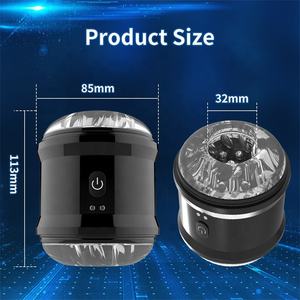 Erkekler için USB şarj edilebilir Mini titreşimli Masturbator 10 frekansları seks oyuncakları yetişkin erkek mastürbasyon bardak - Product Image 2