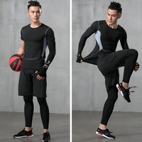 Leggings de compression pour hommes, pantalons de sport pour l'entraînement, le cyclisme, la course à pied, séchage rapide, vêtements de sport pour le football et le baseball