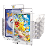 Porte-cartes magnétique résistant aux UV 35PT, étui rigide transparent en plastique pour le rangement des cartes de sport de baseball