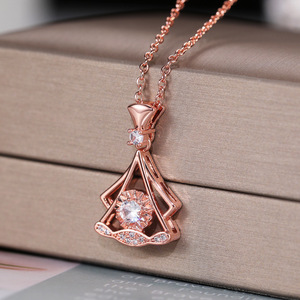Collar con Colgante de Abanico para Mujer, Cadena para Clavícula, Regalo de Cumpleaños, Joyería - Product Image 6