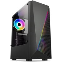 OEM Noir et Blanc Cube Fish Tank Unique Mitx Pc case Pc Da Gaming rose Pc case