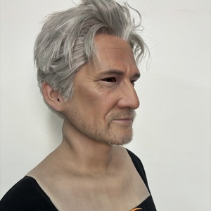 Máscara Masculina de Silicona Artificial, Cabeza de Hombre Joven de Silicona Real para Cosplay, Crossdressing, Fiestas, Transgénero, Cine - Product Image 3