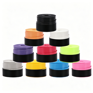 Sangle de préhension pour raquette de badminton, revêtement en feutre, absorption des chocs, enveloppe de poignée en PU pour poignée de raquette de tennis et de squash, 12 pièces - Product Image 6