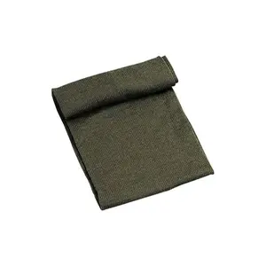 Men Classic Knit Winter Scarf Winter Warm Double Layer Olive Green Shemagh Tactical Neck Scarves